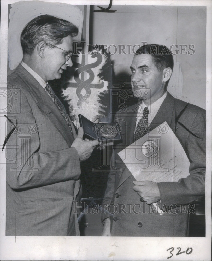 1950 Press Photo Arthur Neef Provest Wayne University V- RSA13779 - Historic Images