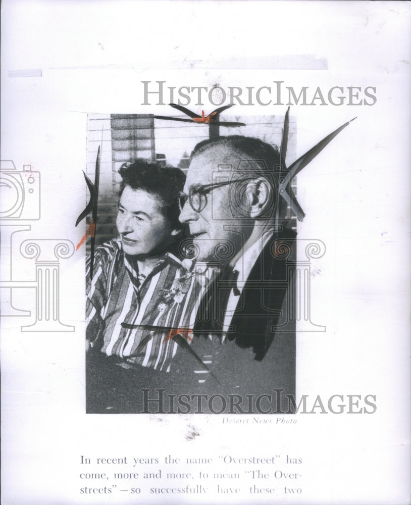 1963 Author Harry and Bonaro Overstreet of - Historic Images