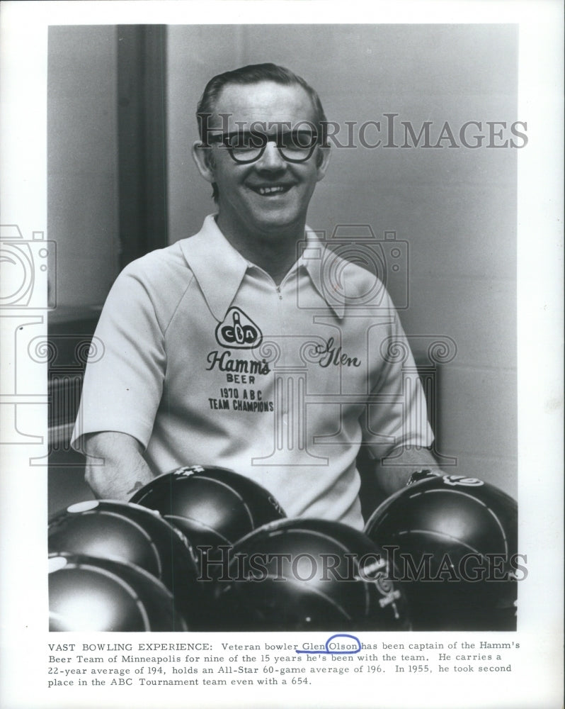 1972 Bowler Glen Olson, Captain Of The Hamm - Historic Images