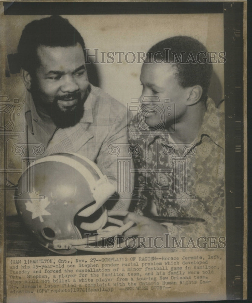 1974 Press Photo Horace Jeramie Stephen Ponder football- RSA14333 - Historic Images