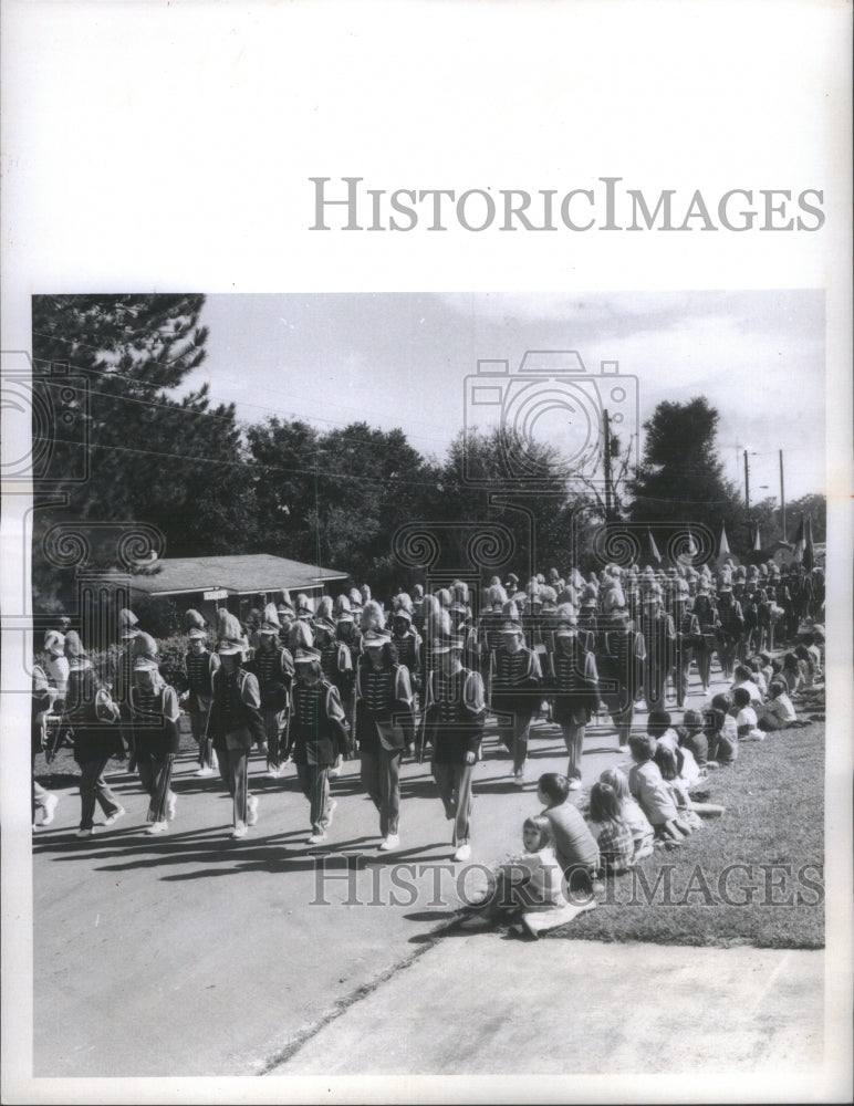 1973 Hernando High School parade bonfires - Historic Images