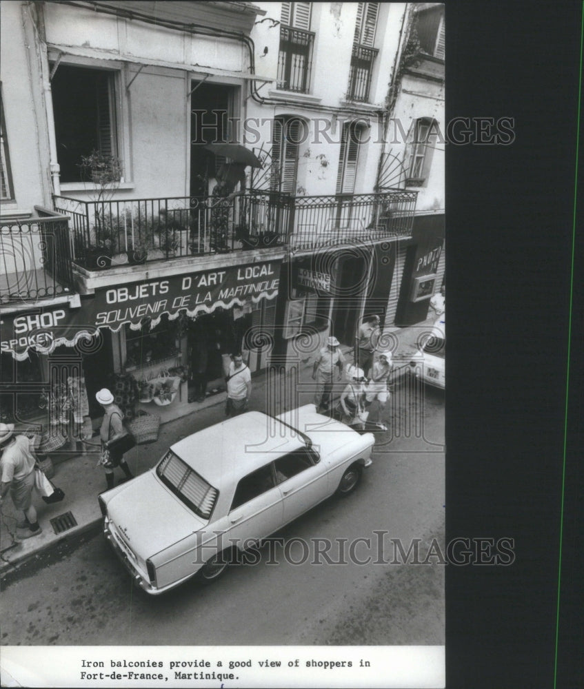 1977 Fort-de-France, Martinque Balconies - Historic Images