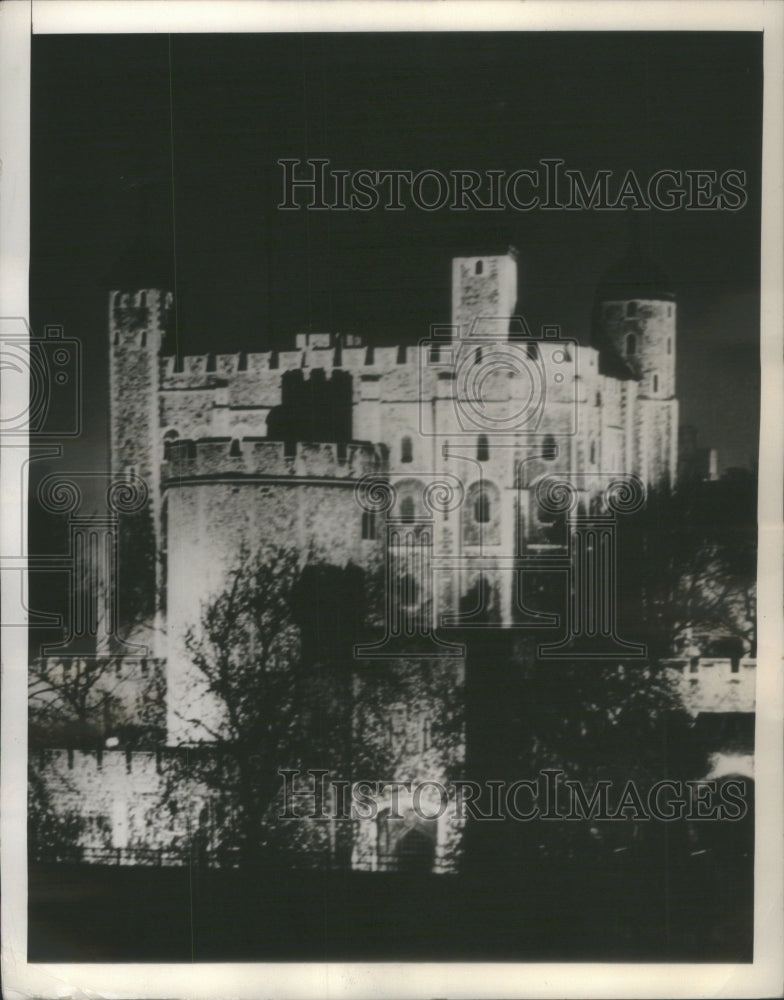 1937 Tower of London under Light 900 Year - Historic Images