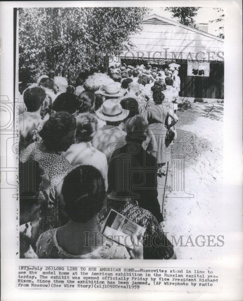 1959 Press Photo Muscovites American Model Home Exhibit- RSA15239 - Historic Images