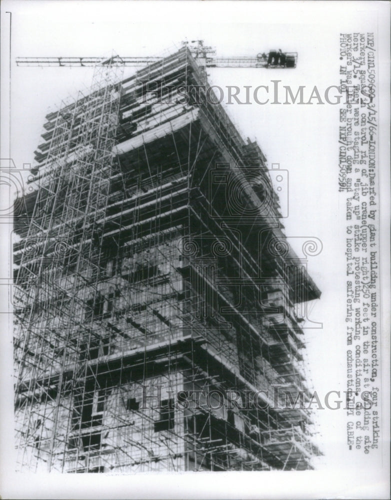 1966 Press Photo Building Under Construction Great Brit- RSA15361 - Historic Images