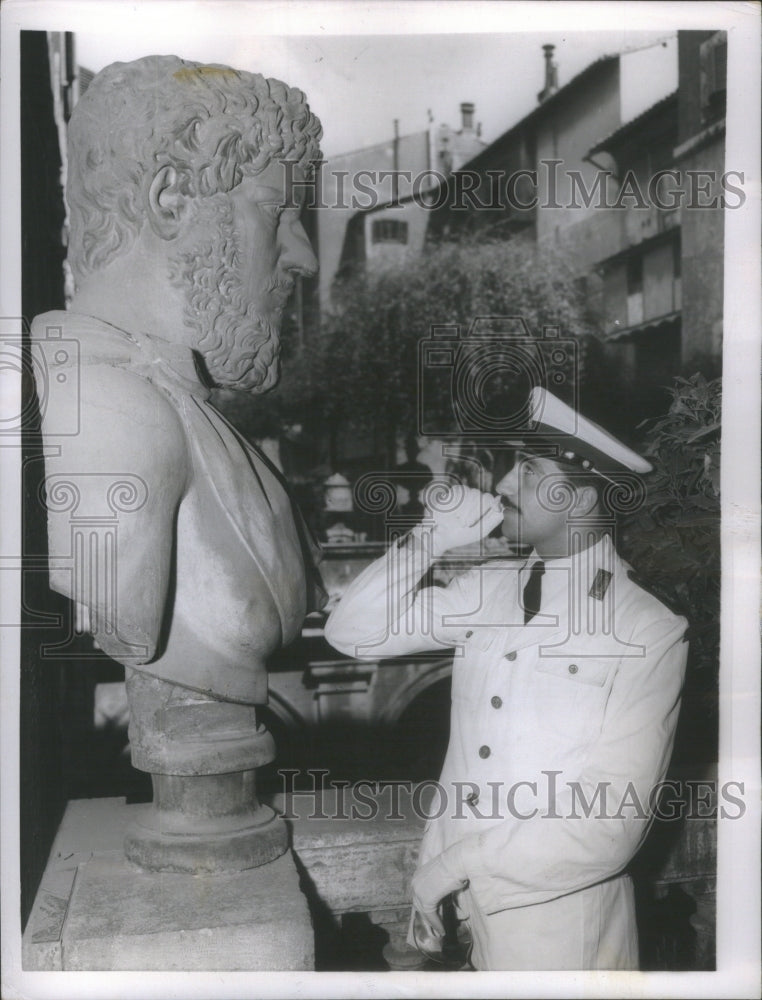 1955 Roman Policeman ancient gentleman Fain - Historic Images