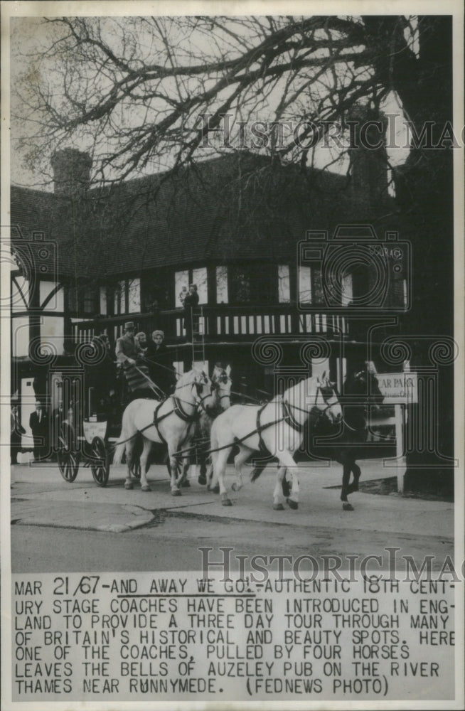 1967 Authentic England three day tour coach - Historic Images