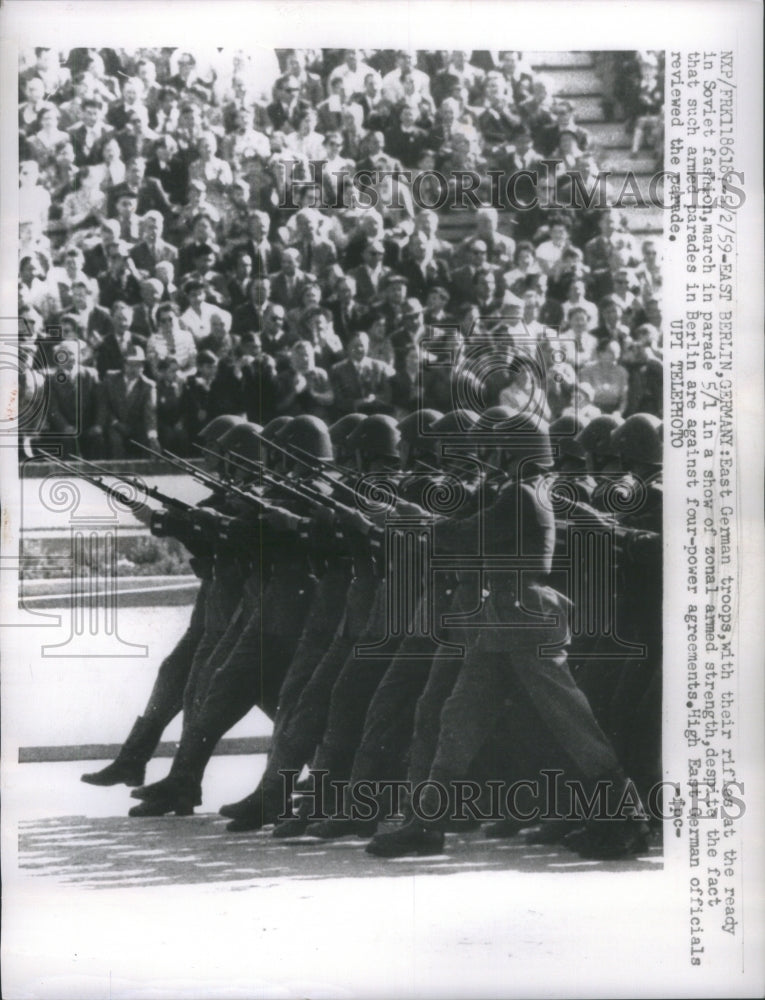 1959 Soviet fashion East German troops zona - Historic Images