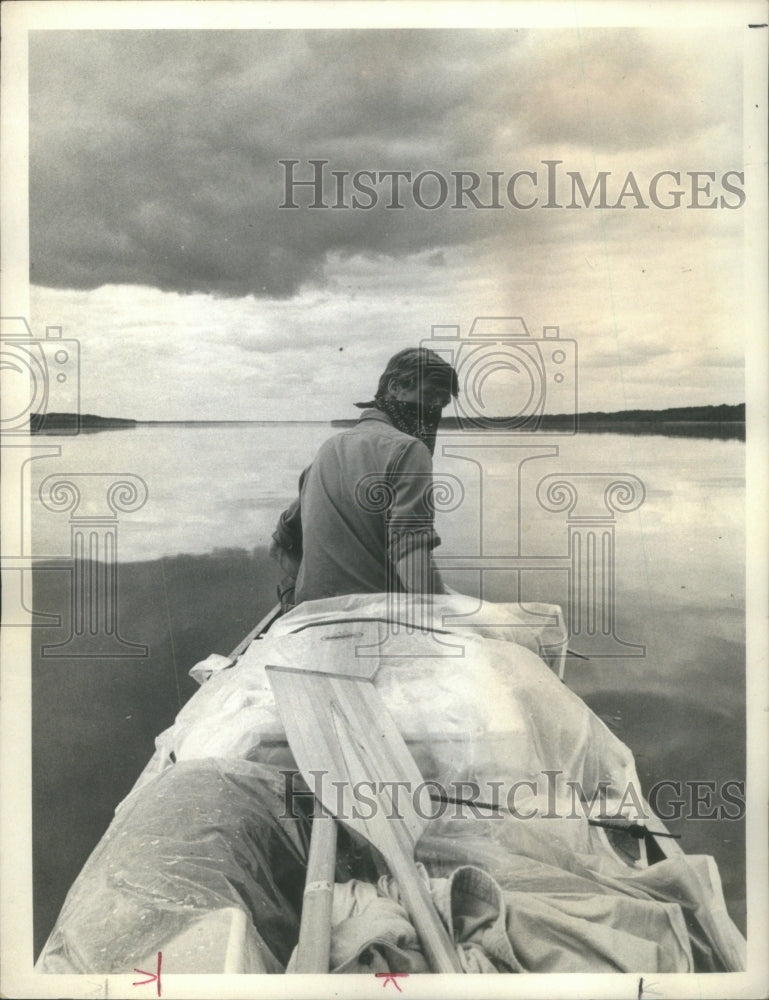 Press Photo Williard Brown Bow South Fort Simpson Hat- RSA15737- Historic Images