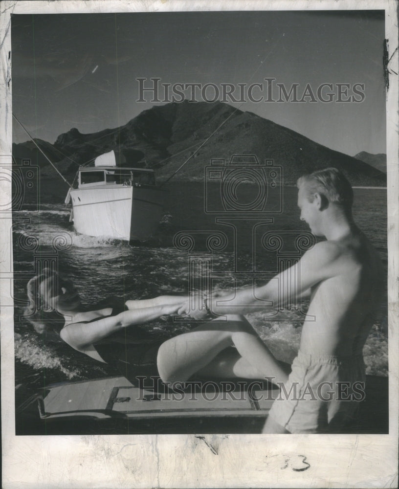 1950 Ocean Swimming Pacific Ocean Resort-Historic Images
