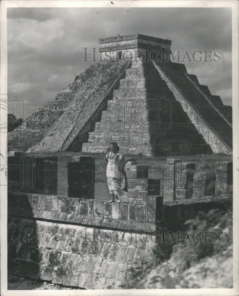 1959 Great Mexico Pyramid Kukulcan Chichen - Historic Images