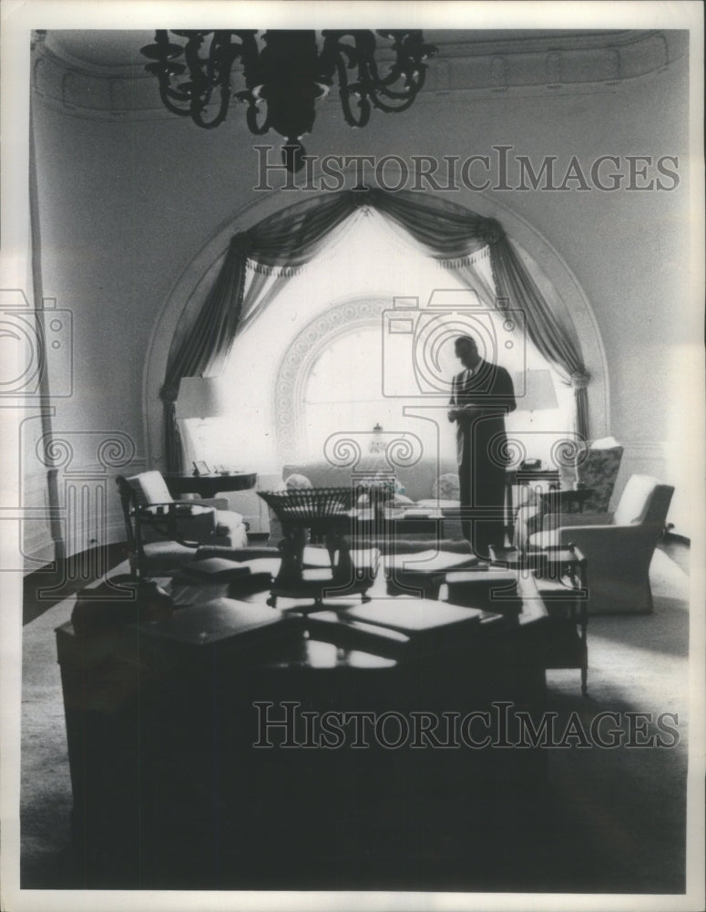 1965 President Johnson White House Living R - Historic Images