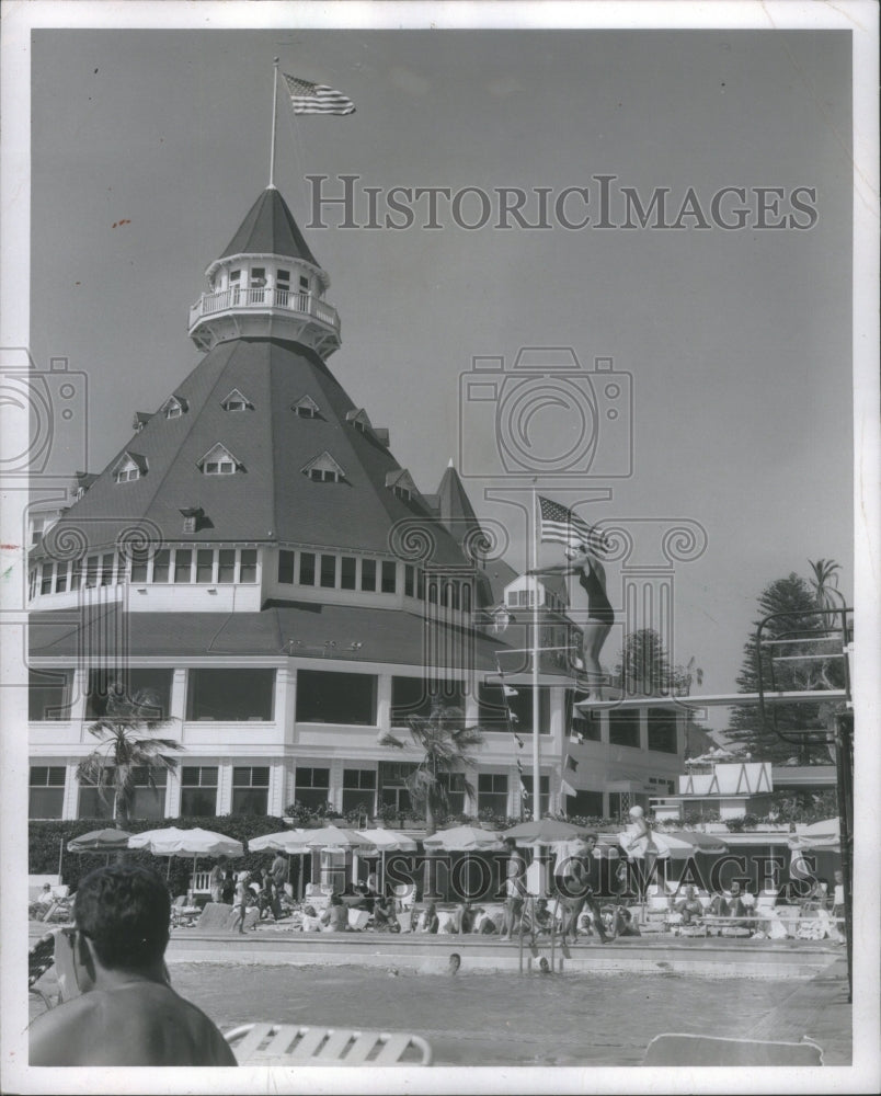 1968 Press Photo Hotel del Coronado San Diego Bay Calif- RSA16155 - Historic Images
