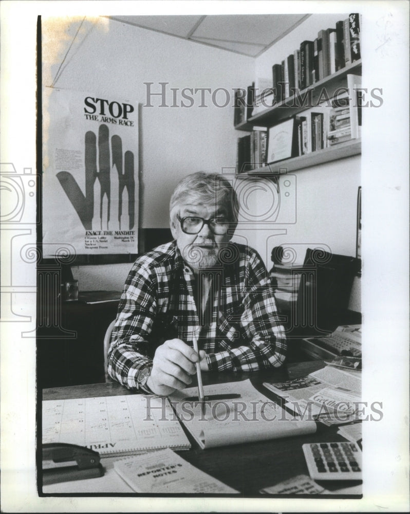 1983 John McCormally Editorial Writer Burli - Historic Images