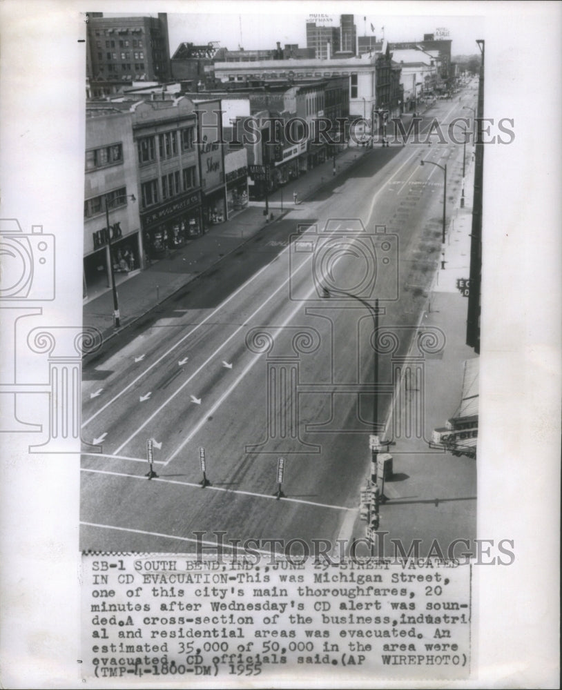 1955  Michigan Street CD Evacuation - Historic Images