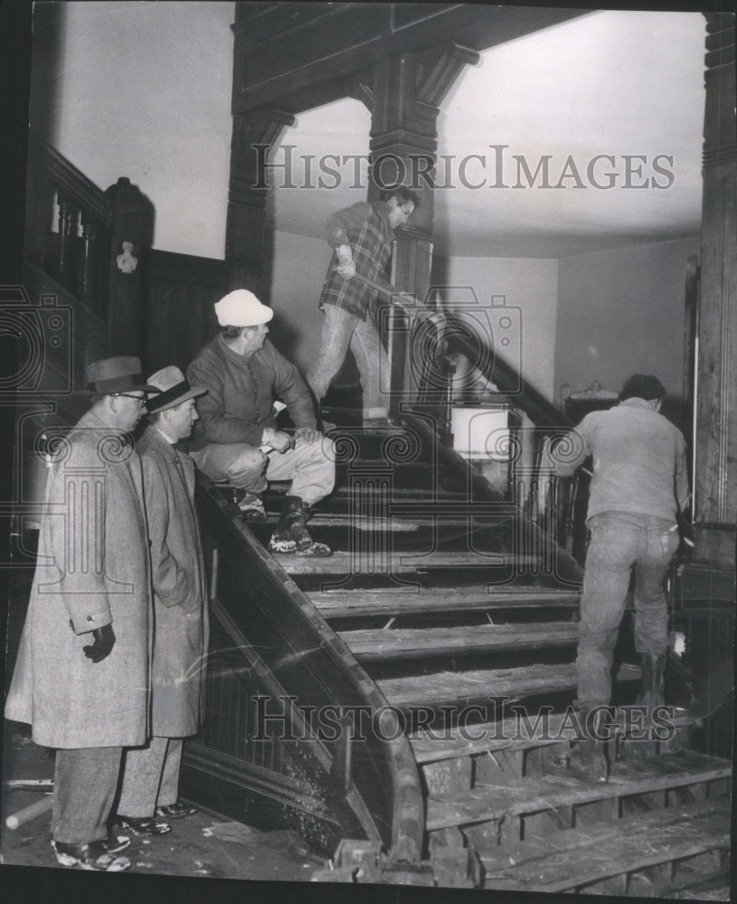 1952 Franklin School Demolition - Historic Images