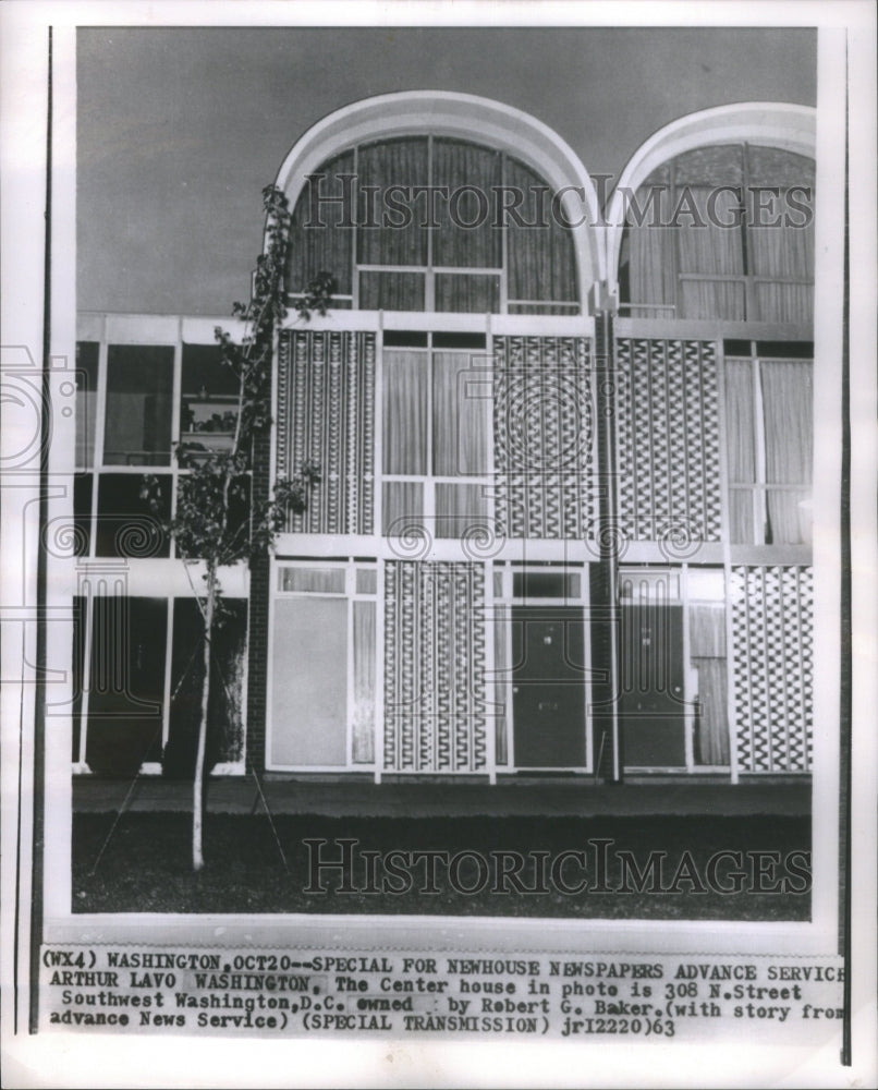 1963 Press Photo Robert Barker Street Southwest House - Historic Images