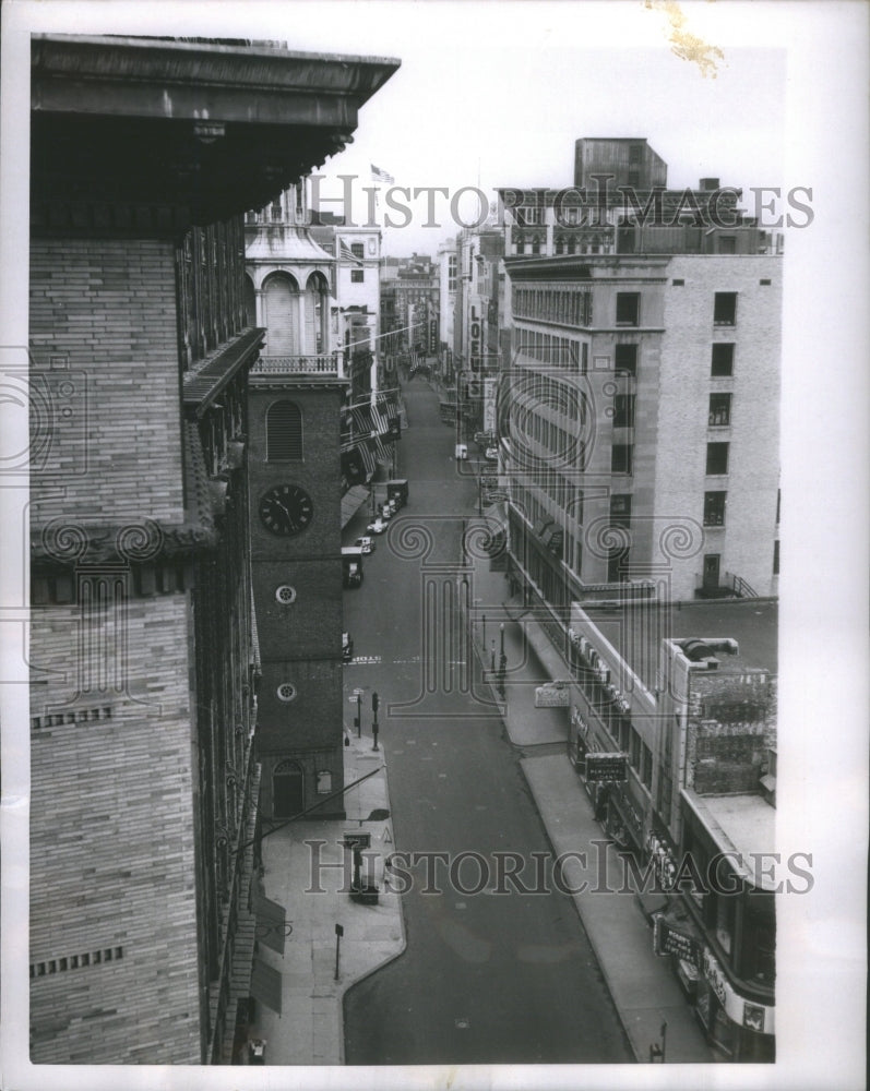 1952 Press Photo Washington Street Boston Busiest Air R- RSA16515 - Historic Images