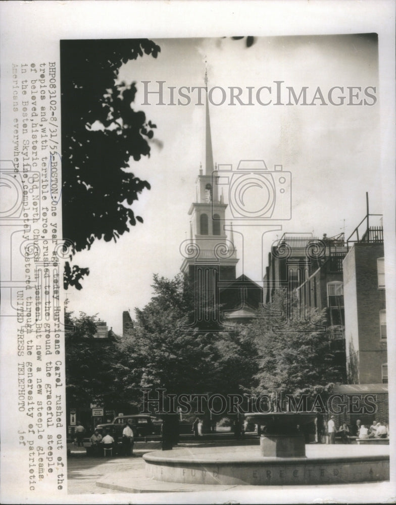 1955 Historic Old North Church Boston Massa - Historic Images