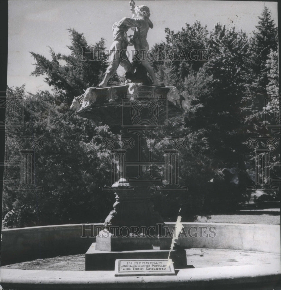 1949 City Park statue Monument Denver - Historic Images