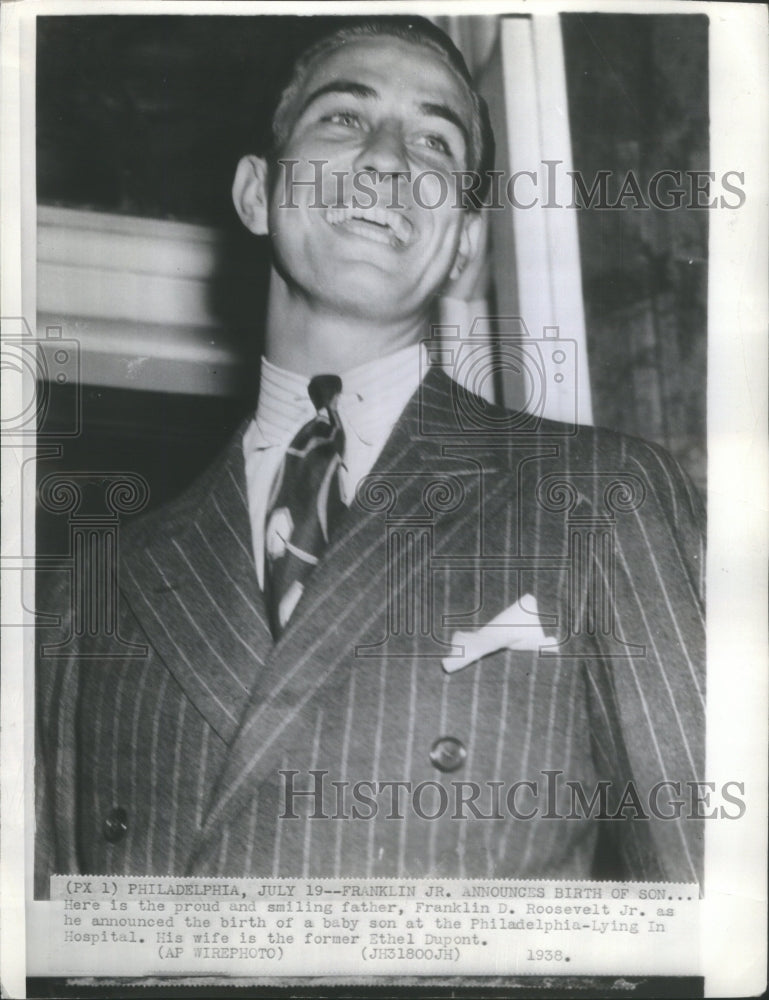 1938 Franklin D. Roosevelt Jr American Poli - Historic Images