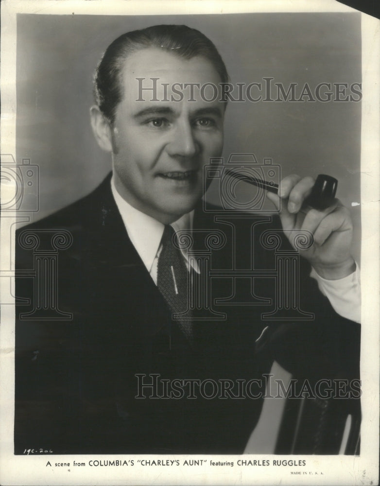 1931 Press Photo Columbia Charley Aunt Charles Ruggles- RSA16999 - Historic Images