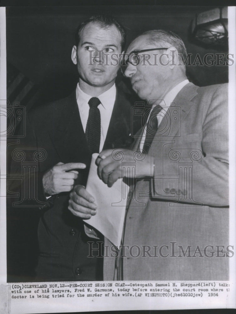 1954 Press Photo Osteopath Samuel H. Shappard Lawyers F- RSA17085 - Historic Images