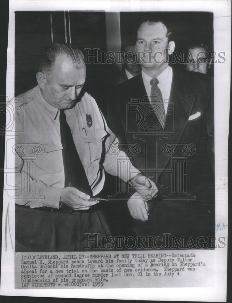 1955 Samuel Sheppard Deputy Walter Opalka - Historic Images