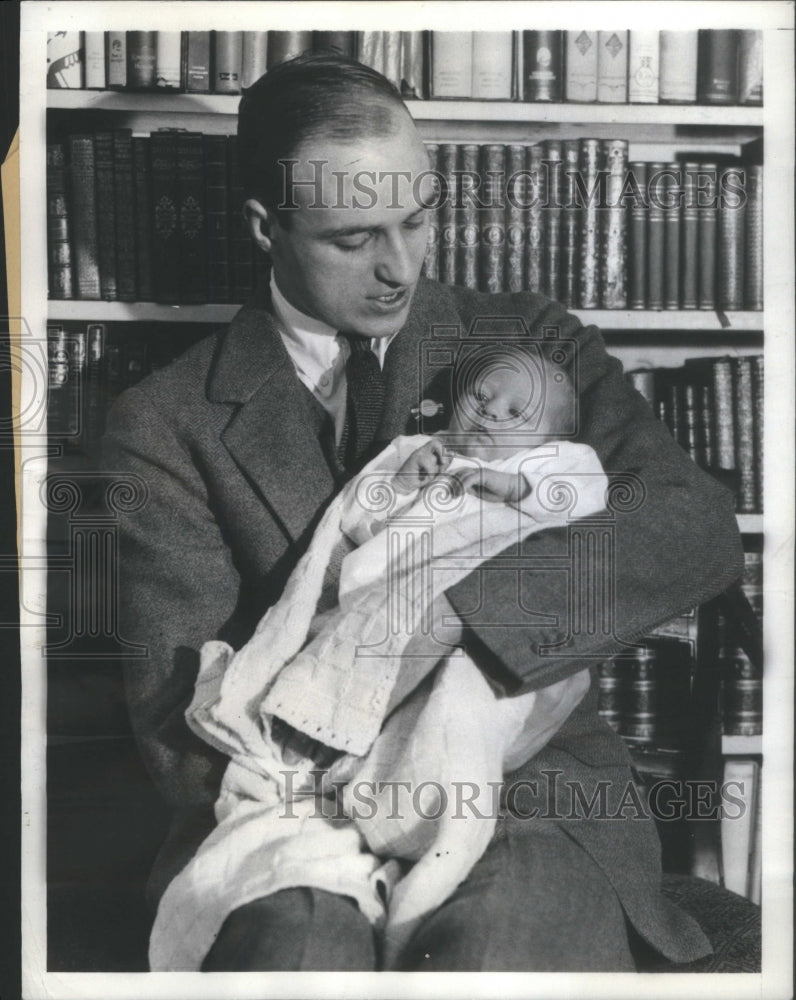 1934 Press Photo New York James Roosevelt President- RSA17289 - Historic Images