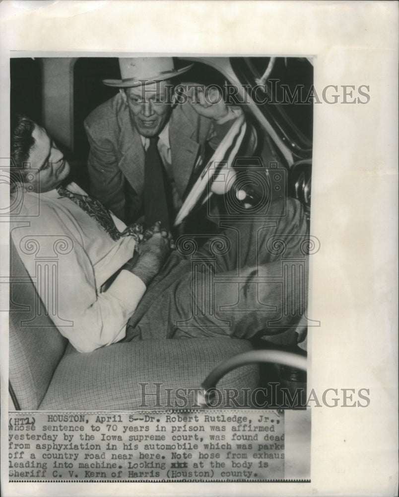 Press Photo Robert Rutledge Iowa supreme court prison - Historic Images