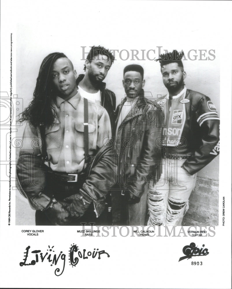 1990 Living Colour American rock band NY Ci - Historic Images