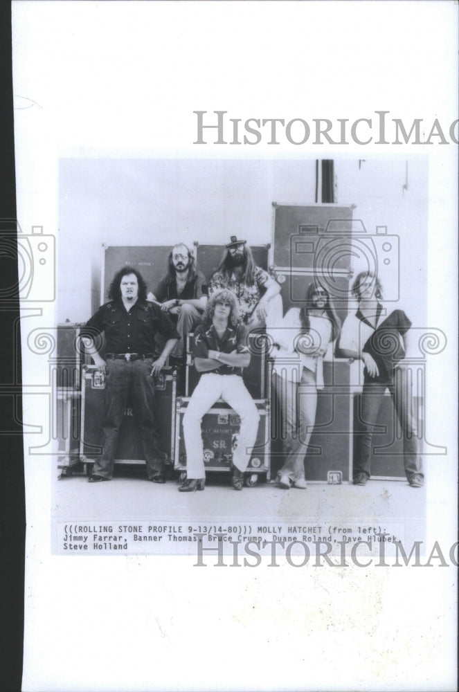 1980 Press Photo Molly Hatchet Band - Historic Images