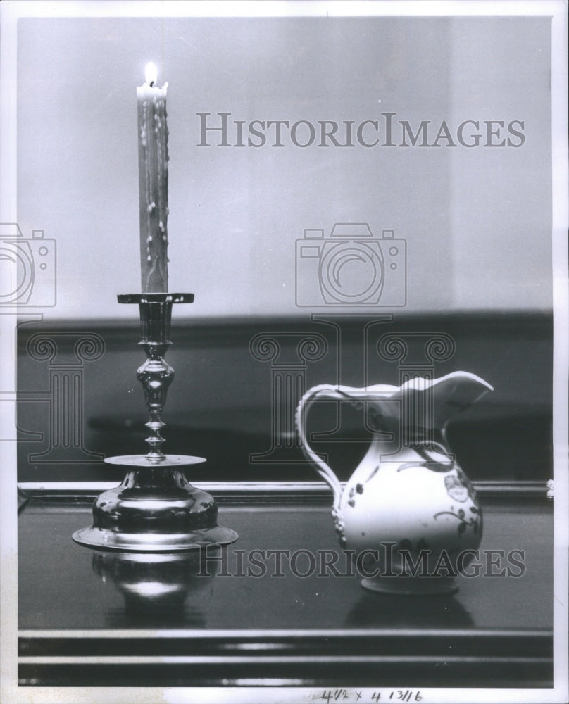 1960 Candlestick brass Century landed Russell - Historic Images