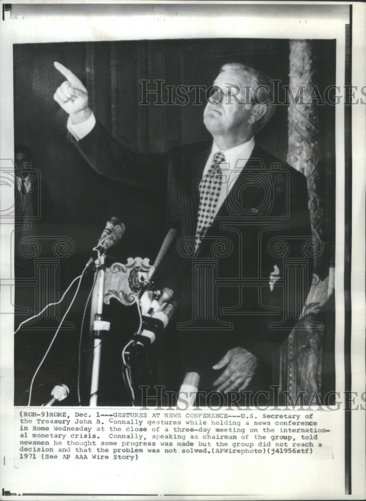 1971 U.S. Secretary of the Treasury John B. - Historic Images