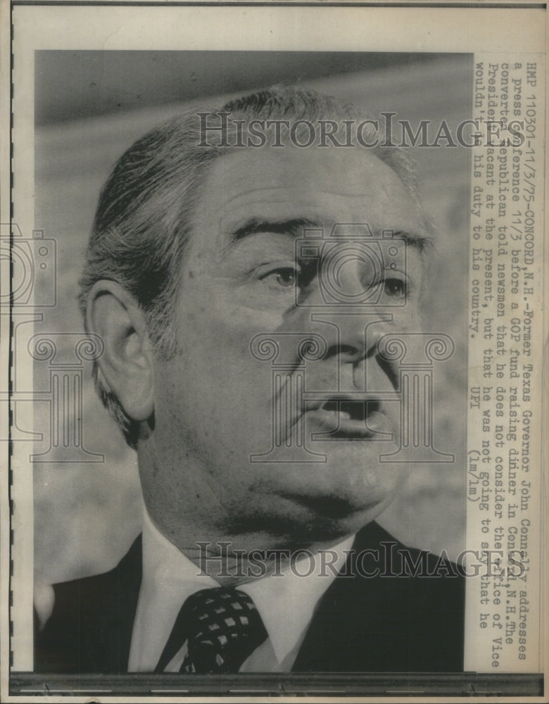 1975 Texas Governor John Connally Conference - Historic Images