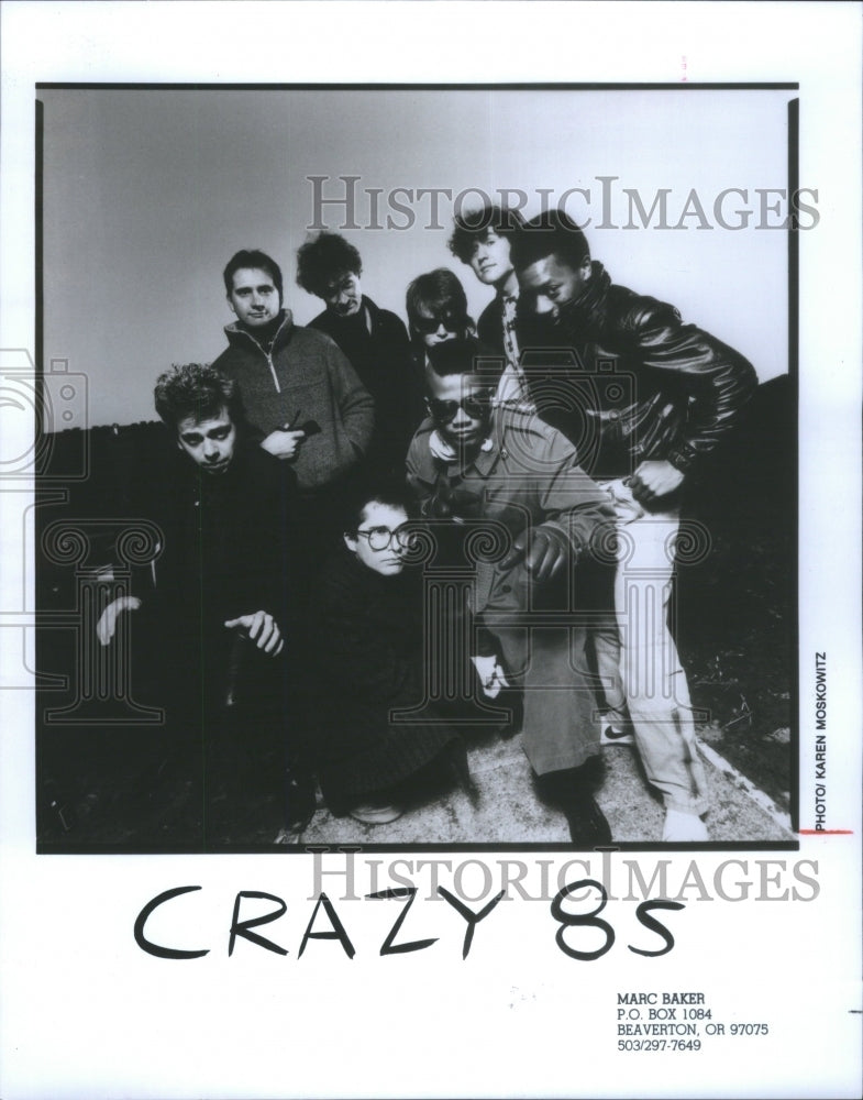 1986, Crazy 8s Rock And Roll Ska College Ban- RSA18539 - Historic Images