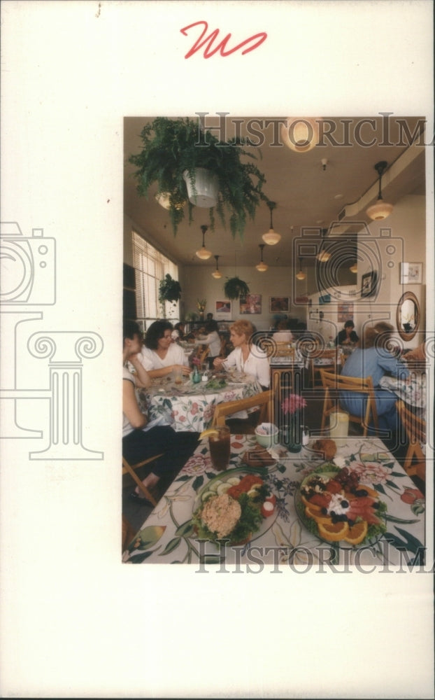 1987 Detroit Restaurants Garden Cafe - Historic Images