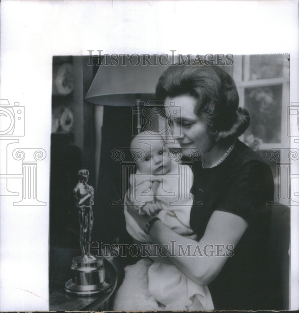 1964 American Actress Patricia Neal Holds D - Historic Images