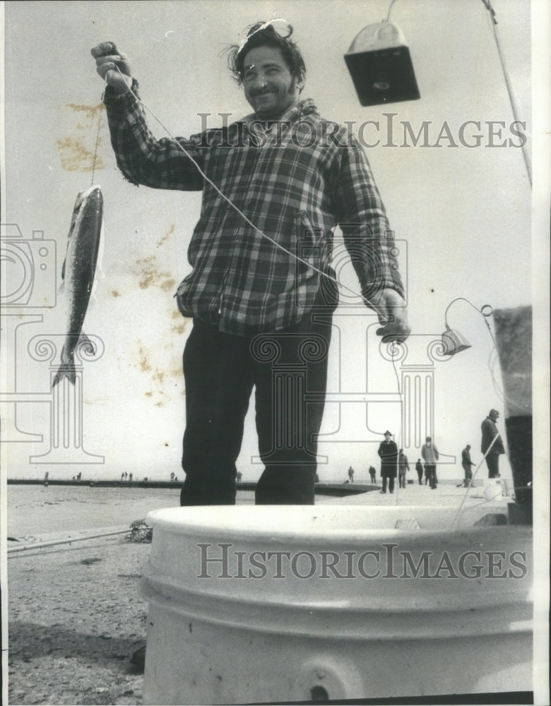 1974 Press Photo Fish Coho Salmon - Historic Images