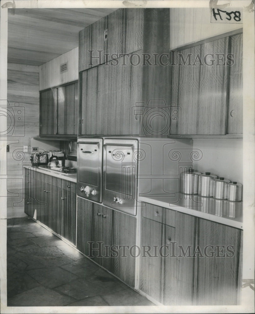 1953 Twin Stainless ovens Waist convenience - Historic Images