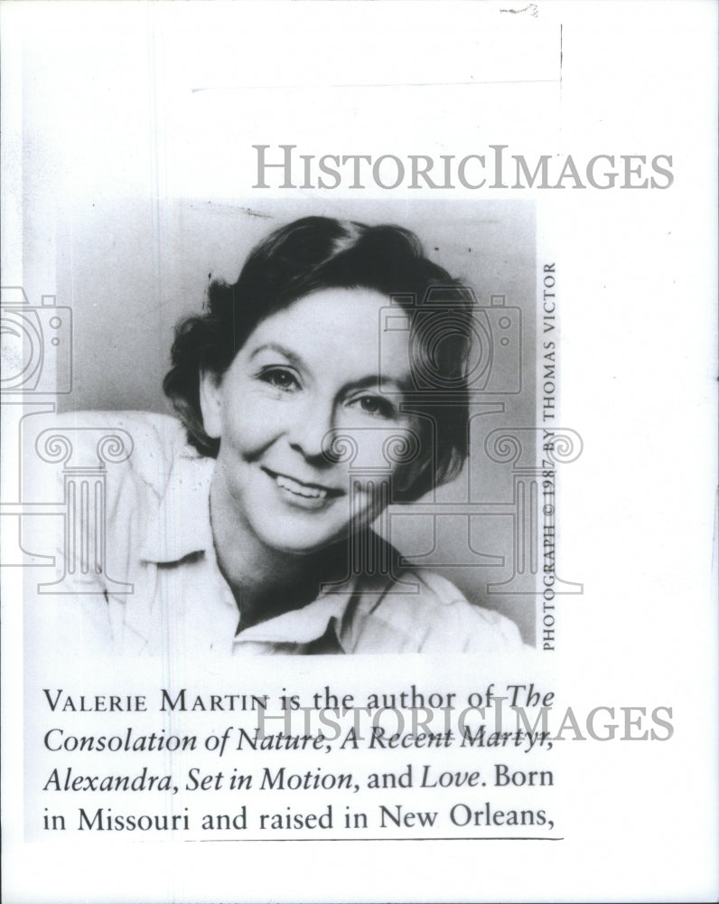 1990 Valerie Martin author New Orleans Alex - Historic Images