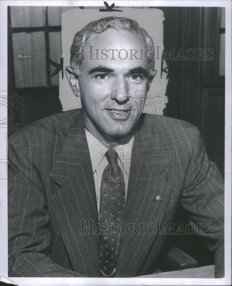 1952 Press Photo John B. Martin, Jr. MI State Auditor G- RSA19721 - Historic Images