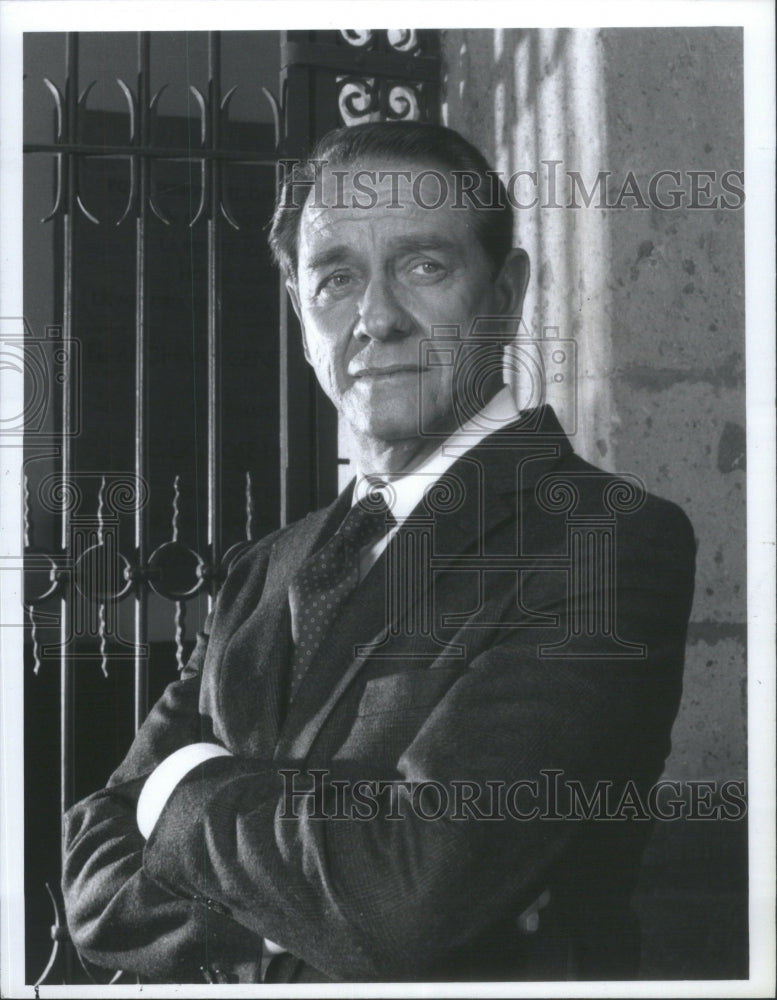 1986 Press Photo Richard Crenna Billionaire Ross Perot - Historic Images