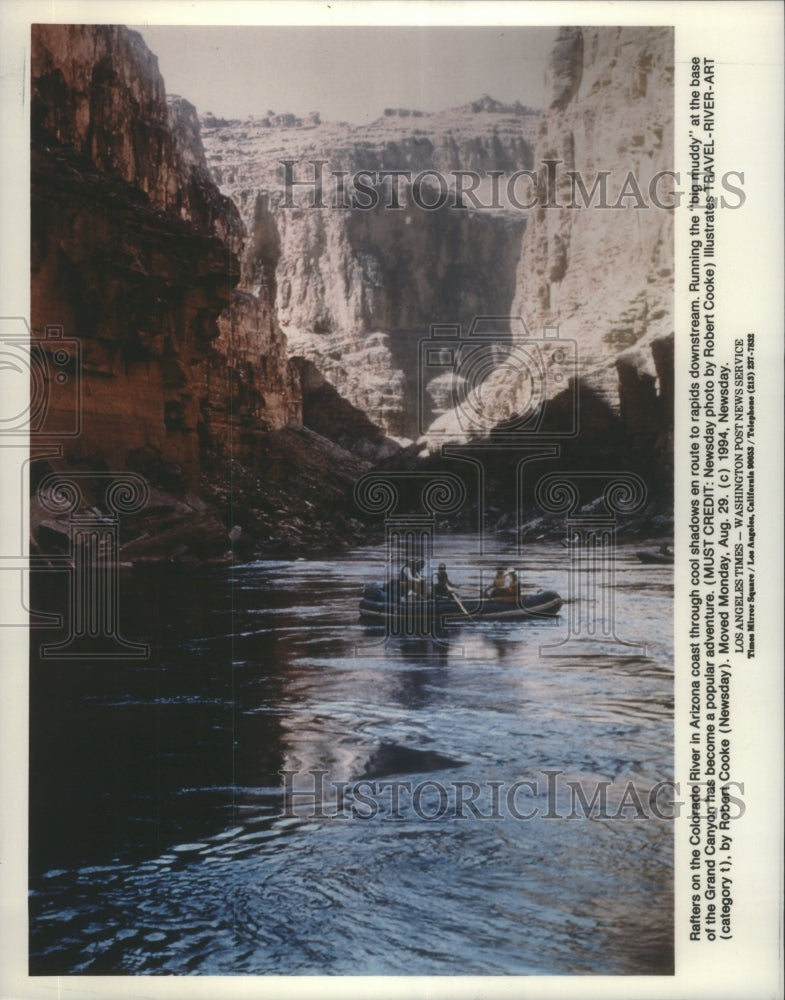 1994 Press Photo Downstream Colorado River Arizona Shad - Historic Images