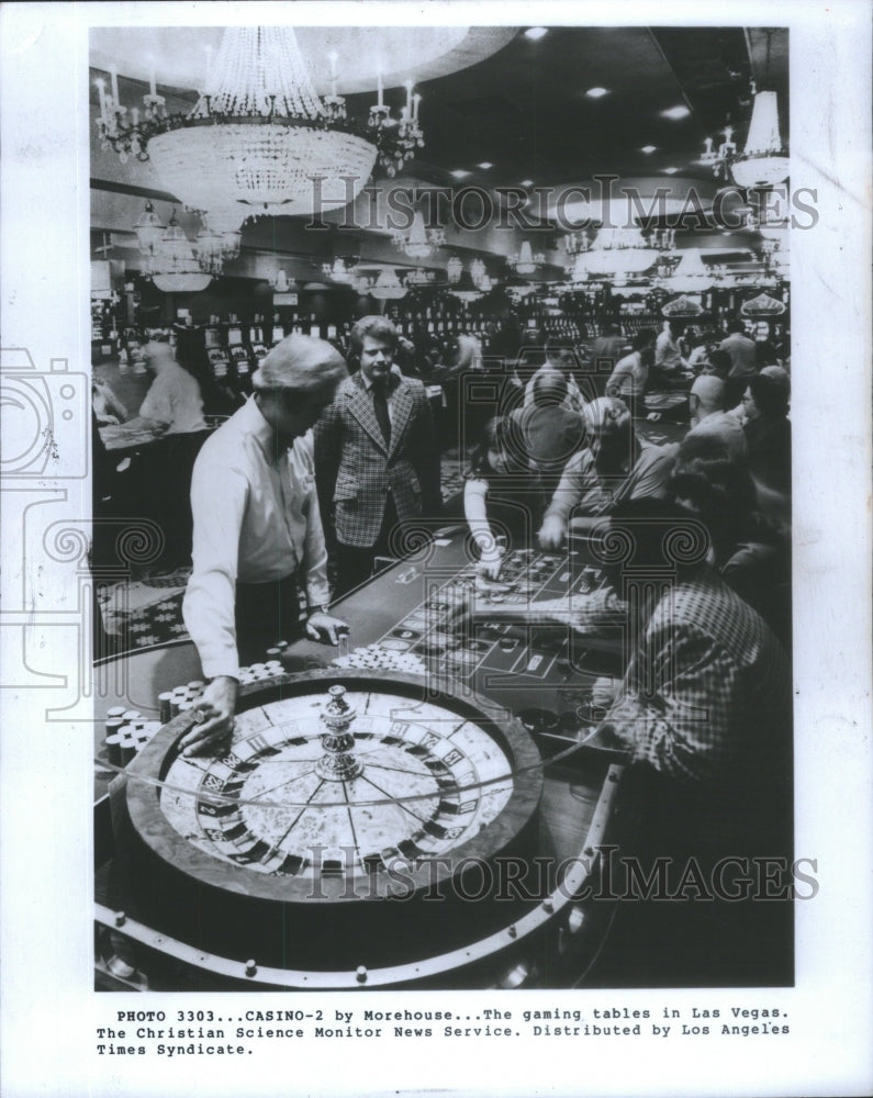 1982 Gaming tables Las Vegas Christian Scie - Historic Images