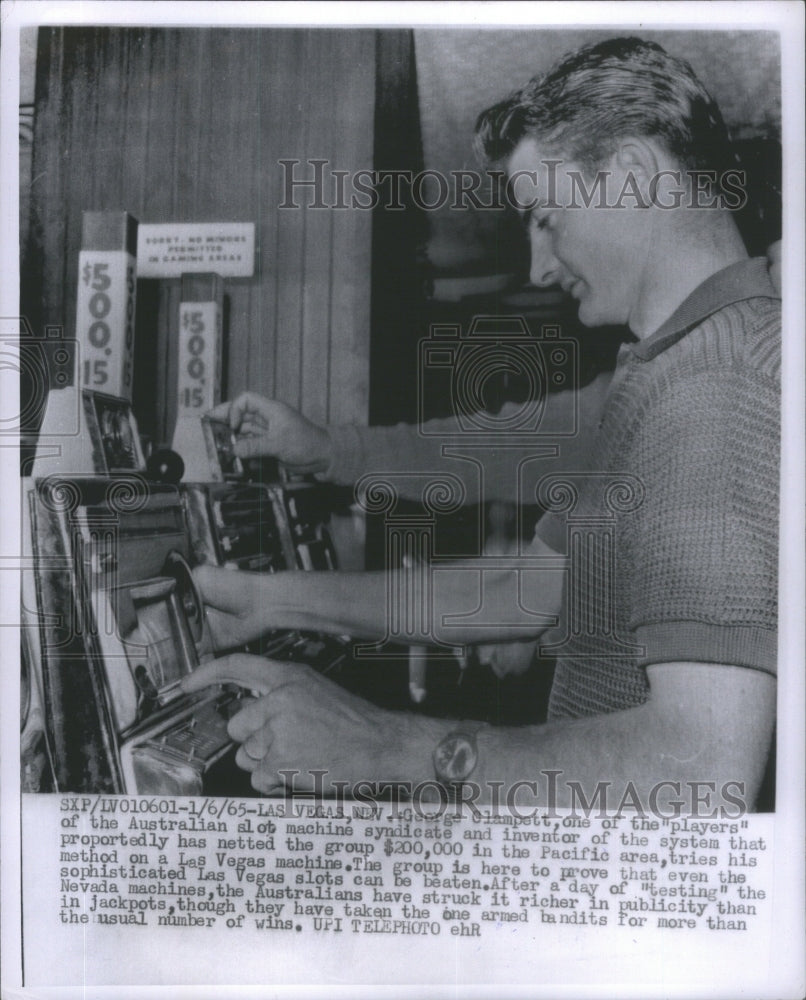 1965 Press Photo George clampett players Australian slo- RSA19995 - Historic Images