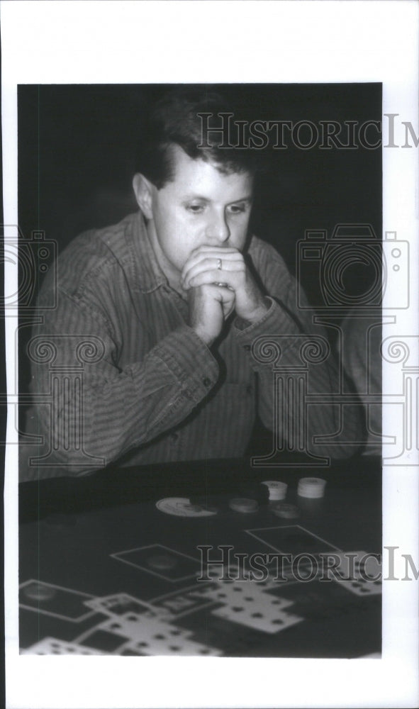 1984 Steve Winsor Gambling - Historic Images