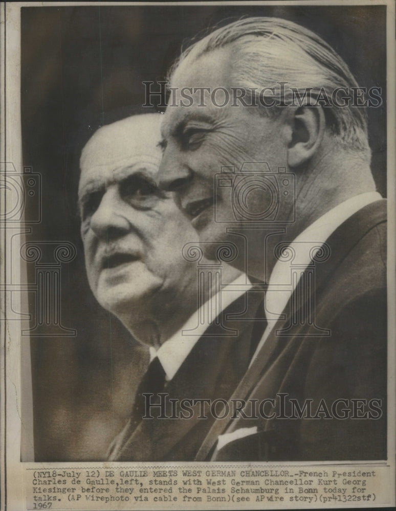 1967 West German Chancellor Kurt Georg Kise-Historic Images