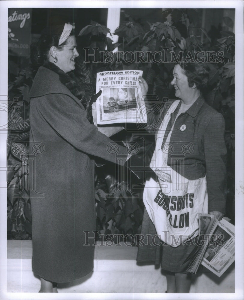 1955 Press Photo Old Newsboys Goodfellow Council Women- RSA20207 - Historic Images