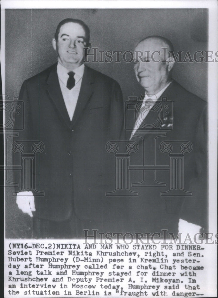 1958 Soviet Premier Nikita Khrushchev - Historic Images